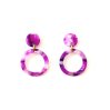 Boucles d'oreilles Nina les toutes mauves