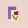 Mini carte avec enveloppe - Une fleur pour toi