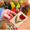Mini carte avec enveloppe - Une fleur pour toi