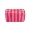 Trousse de toilette Vic - Rayures - Orchidée / Tomato