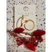Boucles d'oreilles - messing - créoles griffées - large