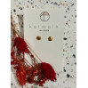 Boucles d'oreilles - or - soleil flamboyant