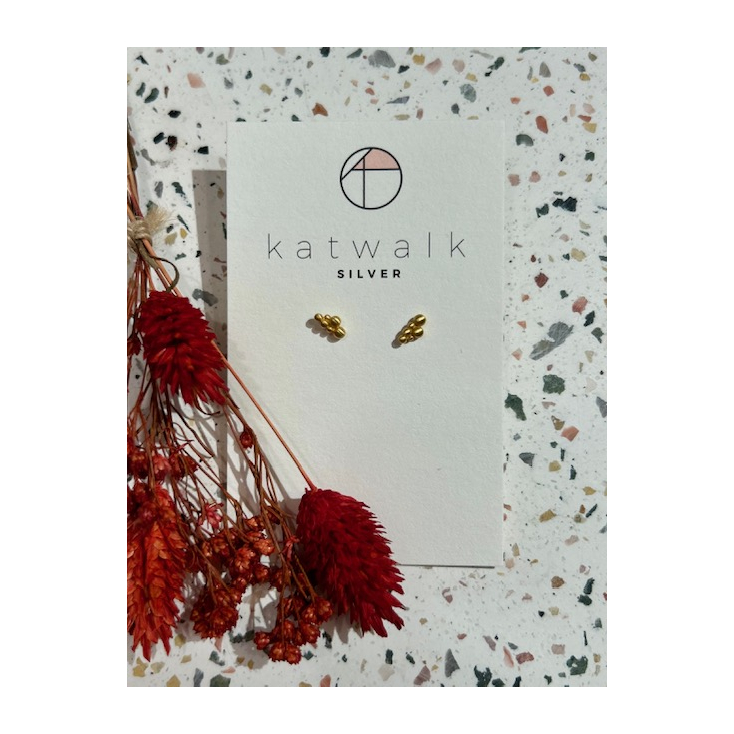 Boucles d'oreilles - or - marguerite
