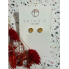 Boucles d'oreilles - or - marguerite