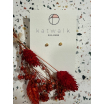 Boucles d'oreilles - or - boule nouée