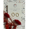 Boucles d'oreilles - or - oval