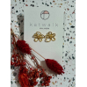 Boucles d'oreilles - messing - fleur