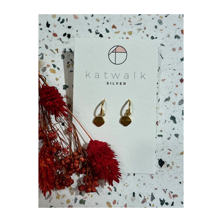 Boucles d'oreilles - or - boule nouée