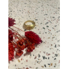 Bague - messing - double anneau - taille 54