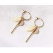 Boucles d'oreilles Solène rose - F001