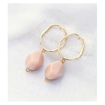 Boucles d'oreilles Anna rose - F012