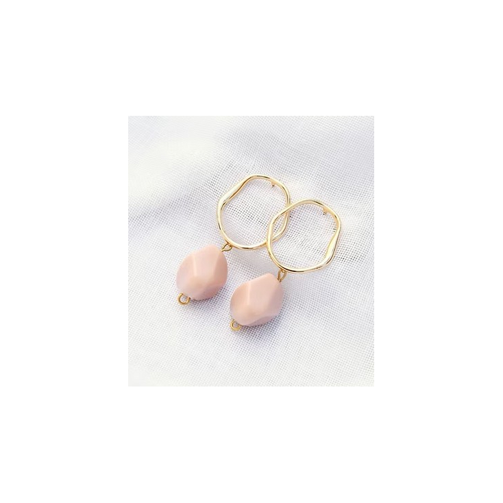 Boucles d'oreilles Anna rose - F012