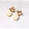 Boucles d'oreilles Alice - blanc - F063