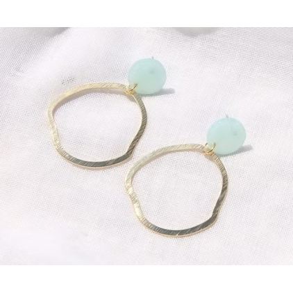 Boucles d'oreilles Britt gris- F045
