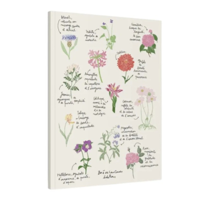 Carnet A4 - Fleurs