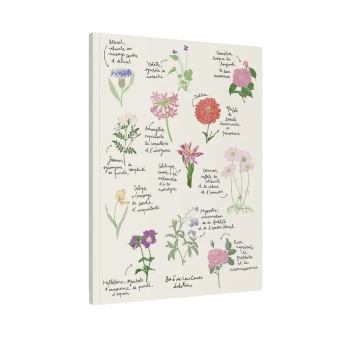 Carnet A4 - Fleurs