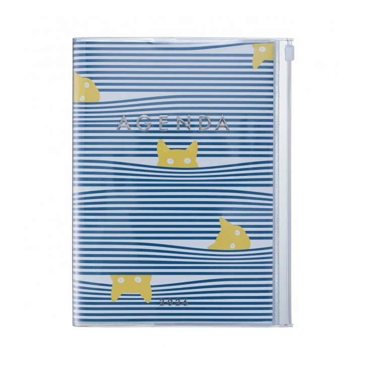 Agenda Cats A5 2025-2026 - Navy