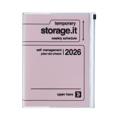 Agenda Storage.it A6 2025-2026 - Pink