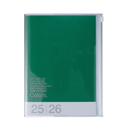 Agenda Colors A6 2025-2026 - Green