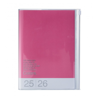 Agenda Colors A6 2025-2026 - Pink
