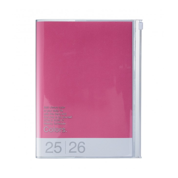 Agenda Colors A6 2025-2026 - Pink