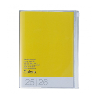 Agenda Colors A6 2025-2026 - Yellow
