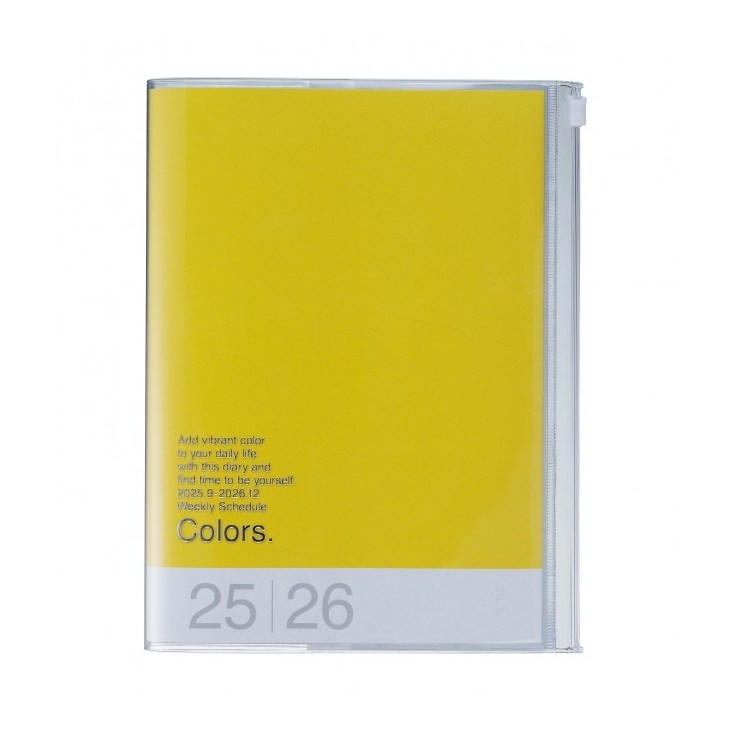 Agenda Colors A6 2025-2026 - Yellow