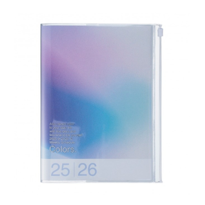 Agenda Gradient A6 2025-2026 - Blue