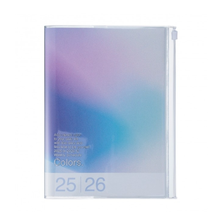 Agenda Gradient A6 2025-2026 - Blue