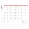 Agenda Gradient A6 2025-2026 - Blue