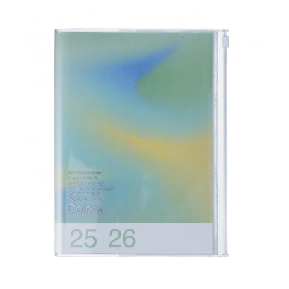 Agenda Gradient A6 2025-2026 - Green