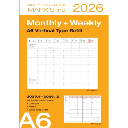 Agenda Refill A6 2025-2026