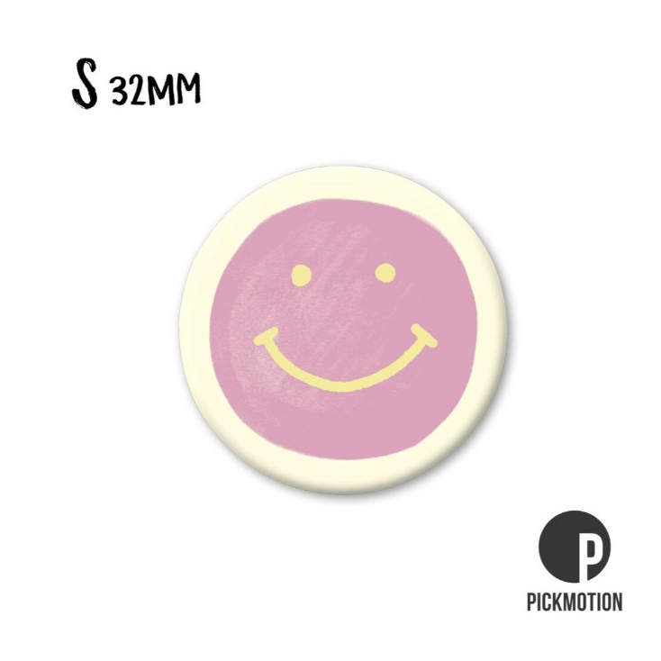 Petit magnet - smiley pink - MS0683