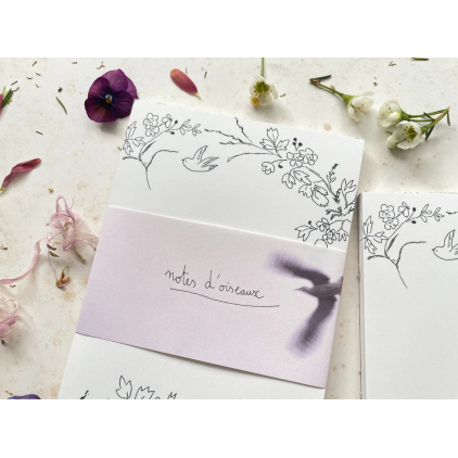 Papillonnage - bloc-notes - Notes d'oiseaux