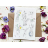 Carte Postale Double - Vases de fleurs
