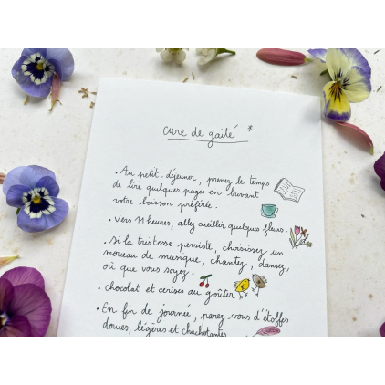 Carte Postale Double - Cure de gaité