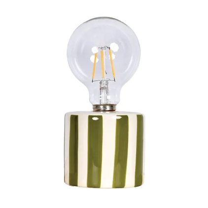 Lampe rayée - Kaki