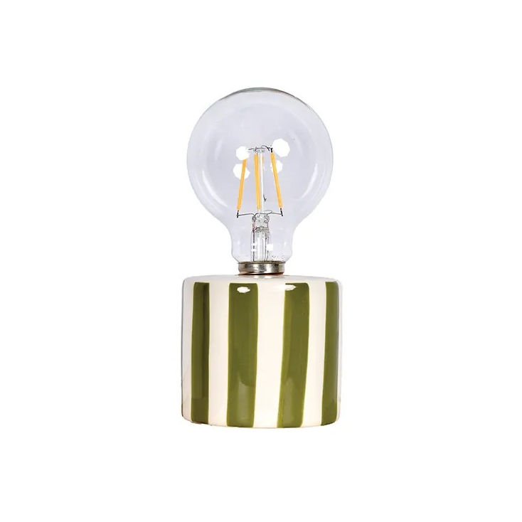 Lampe rayée - Kaki