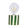 Lampe rayée - vert