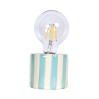 Lampe rayée - Bleu givré