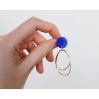 Boucles d'oreilles Liz Bleu - F032