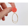 Boucles d'oreilles Liz Orange - F007