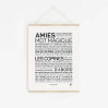 Affiche A5 - Amies, mot magique