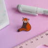 Broche en émail - Panda Roux