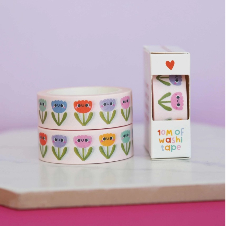 Masking Tape - Happy flowers
