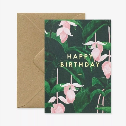 Carte A6 avec enveloppe - Happy Birthday Medinilla