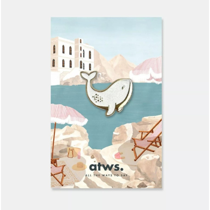 Pin's - White wale