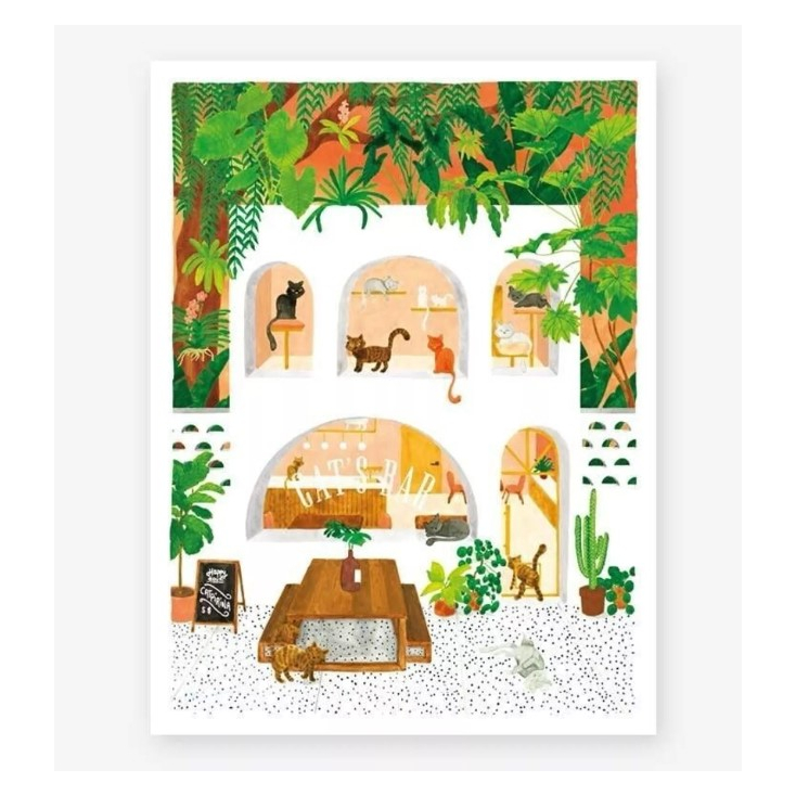 Affiche décorative - Large - Cat's bar - 50x70 cm