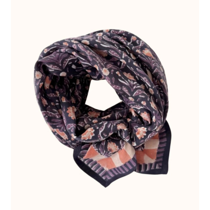 Big Foulard Latika - Cactus - Navy