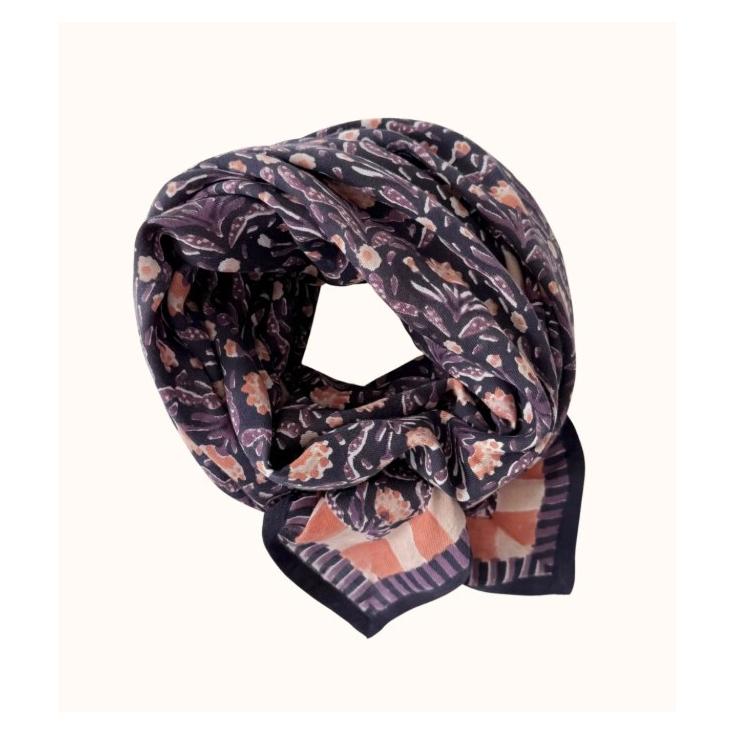 Foulard Latika - Cactus - Navy